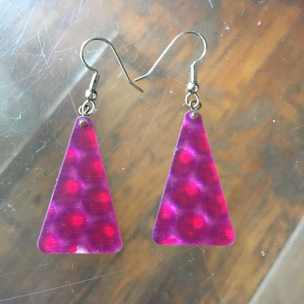 🖤 BUNDLE 3 for $15 🖤 OR $8 EACH ★ holographic triangle  earrings